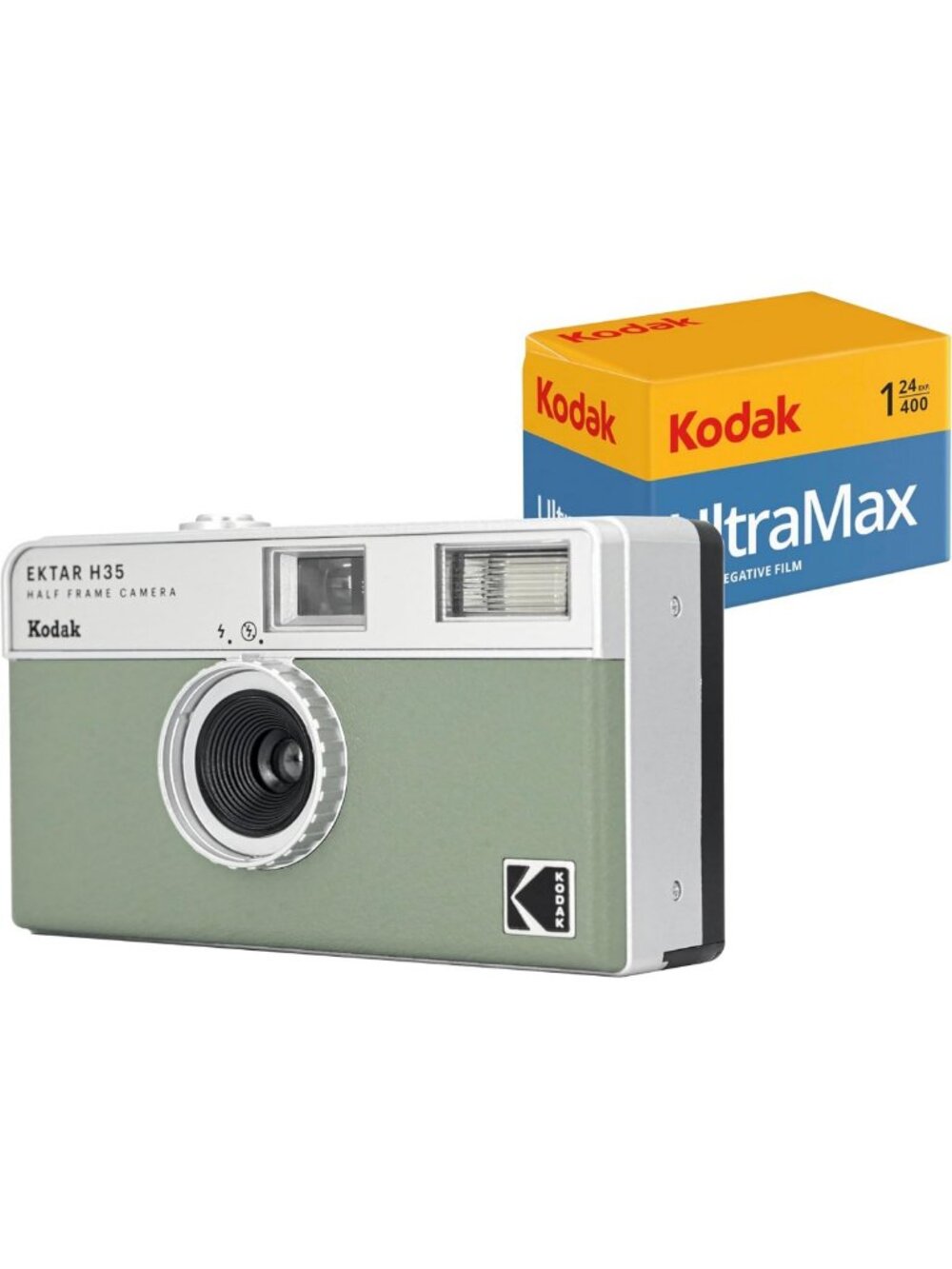 Reusable Half Frame 35mm Camera - Lightweight, Focus-Free, Easy to Use + Film